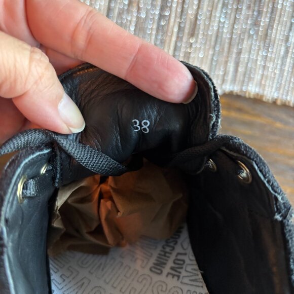 LOVE MOSCHINO | Women's Black Velvet Puffy & Sequin Heart Sneakers Size … - Picture 5 of 9